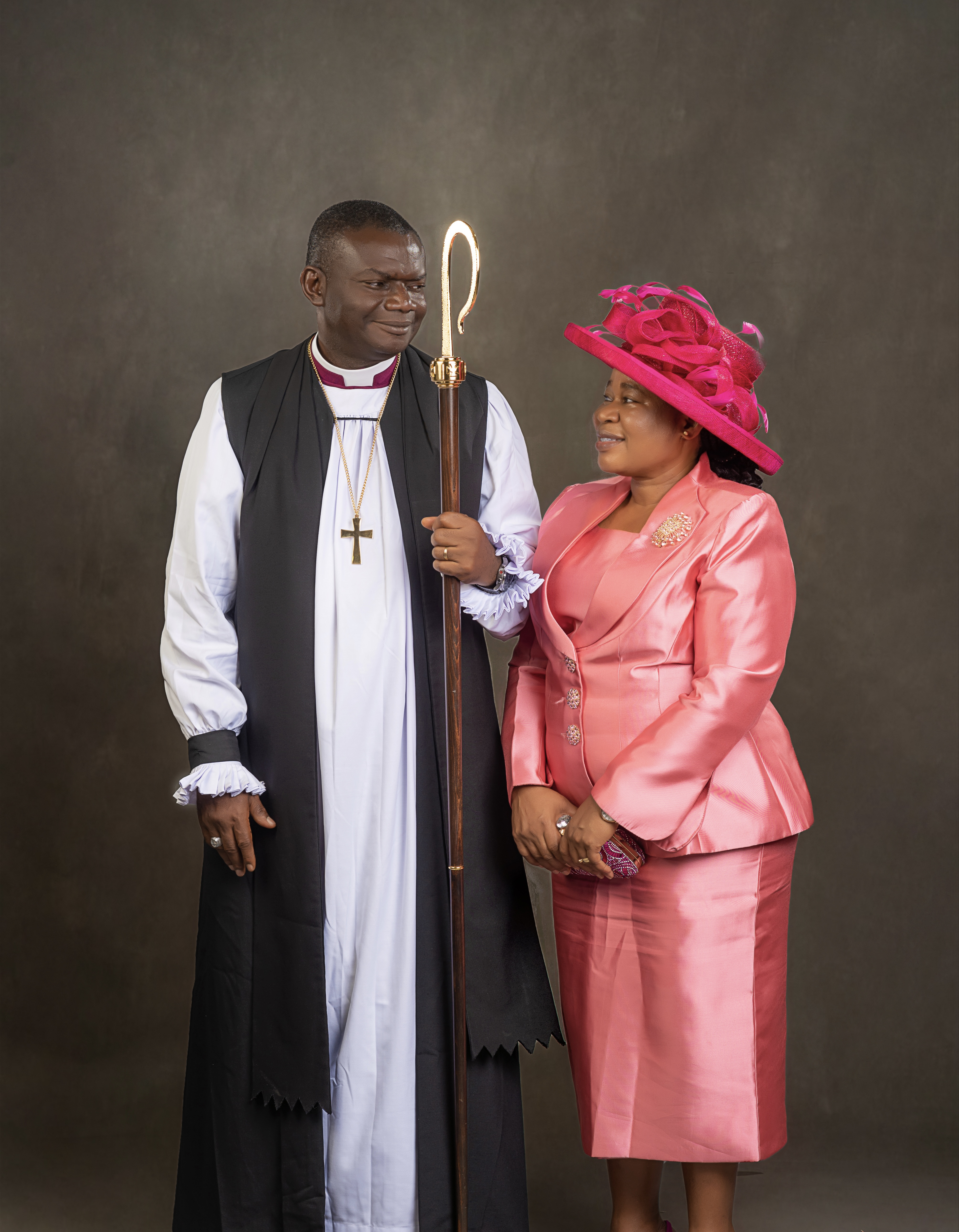 The Rt Revd Dr Ebenezer Ajayi Adewole and his wife